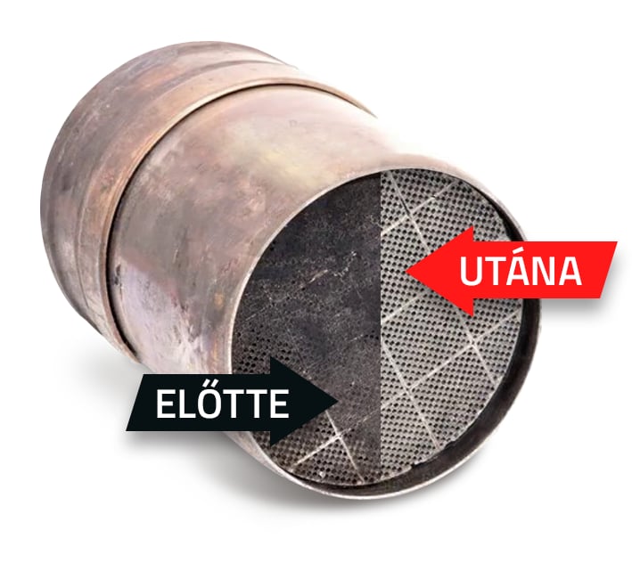 DPF szűrő tisztítás előtte-utána